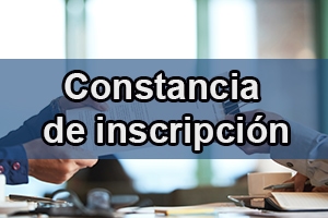 constancia de inscripción